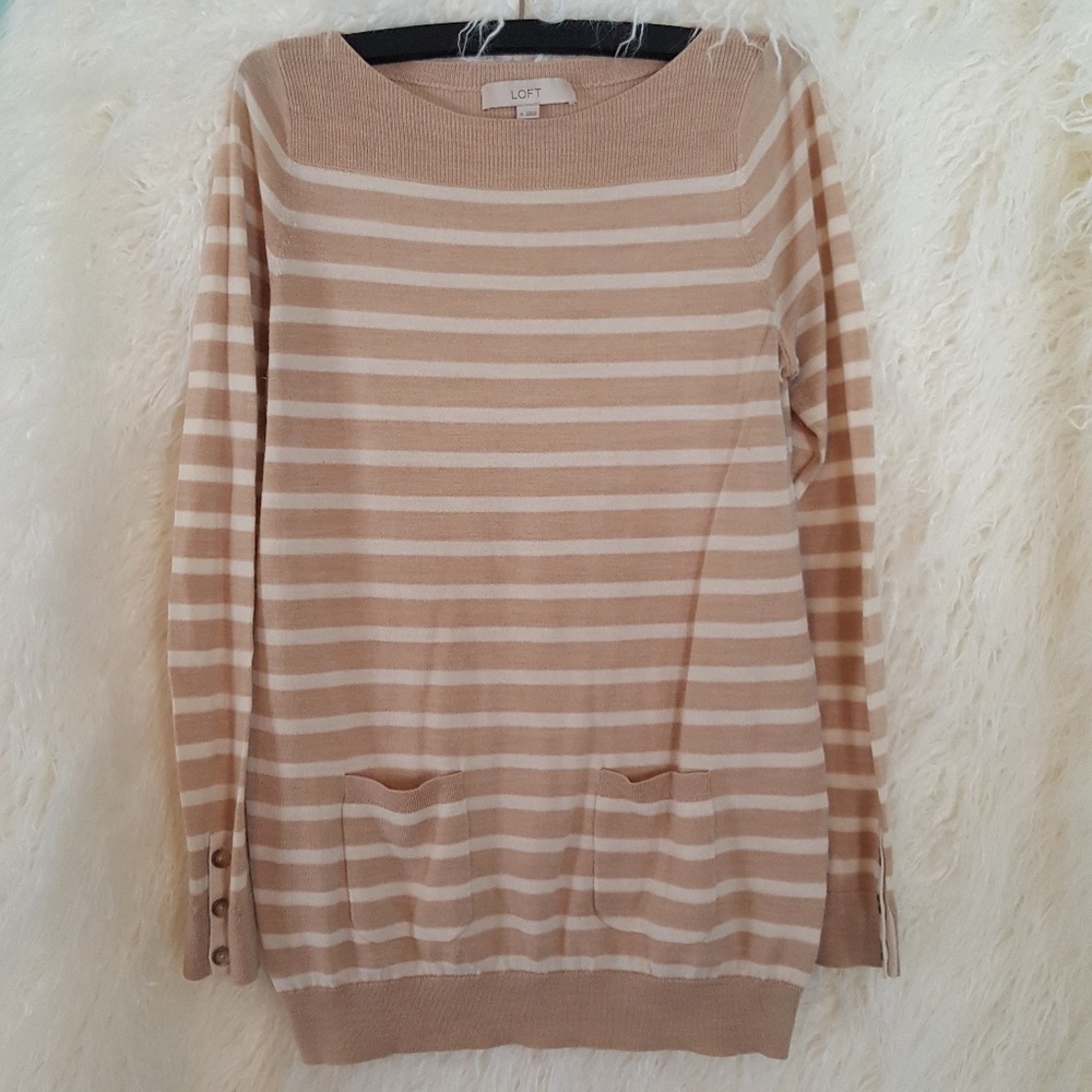 LOFT Striped Top/Tunic